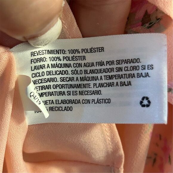 LoveShackFancy Pink Floral Ruffled Midi Dress Size 6- flaw - Picture 12 of 16